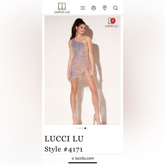 Lucci Lu sequined dress, size 4, new, only worn once for about 4 hours - Picture 7 of 7